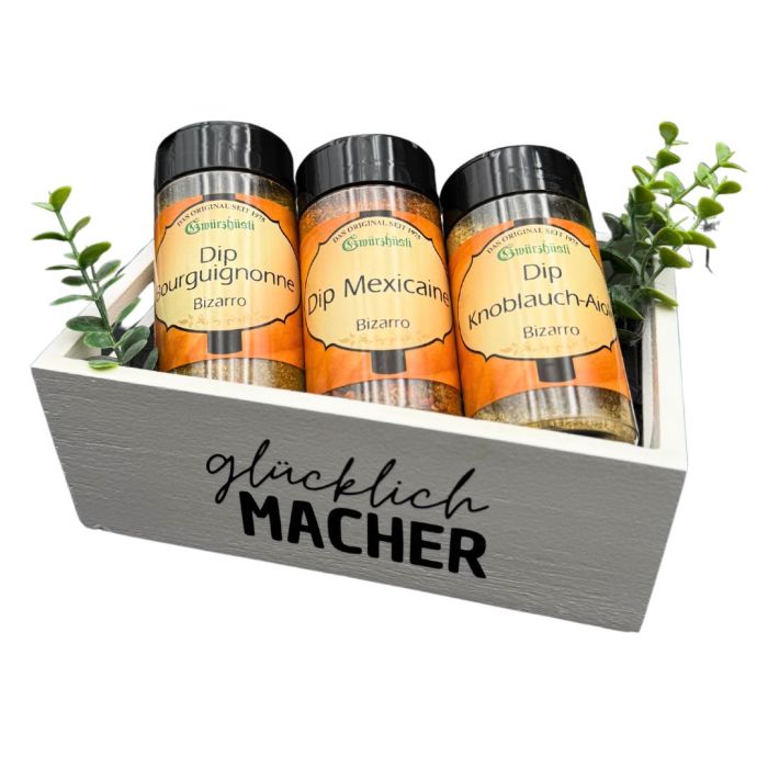 3er Holzkistli "glücklich macher"