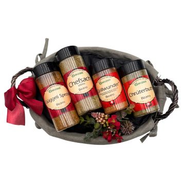 Grill Korb, saisonal dekoriert